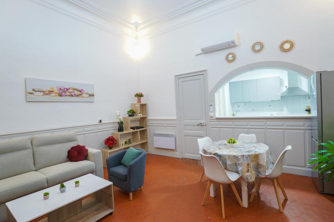 Appartement Du Forum,La Gare, 50 M2 , Climatisation, Garage, Cour Нарбонн Екстер'єр фото